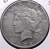 1923 S PEACE DOLLAR XF DETAILS