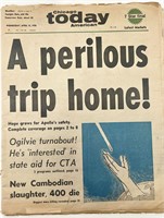 1970 The Chicago American Original Vintage Newspap