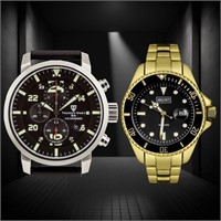 ARGENTI Diver & TSCHUY-VOGT Swiss Men's Watches