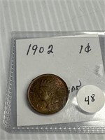1902 BU Indian Head Penny
