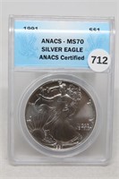 1991 MS70 American Silver Eagle Check out the