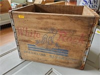 Two Rivers White Rock Soda Wood Crate
