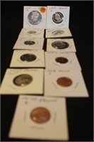 Lot of 11 U.S. Proof Coins