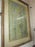 Framed & Glazed Cathedral Abstract Print By Monet