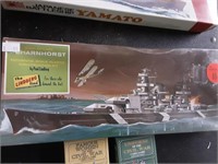 GERMAN BATTLESHIP SCHARNHORST  VINTAGE MODEL