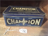 Champion spark plug tin