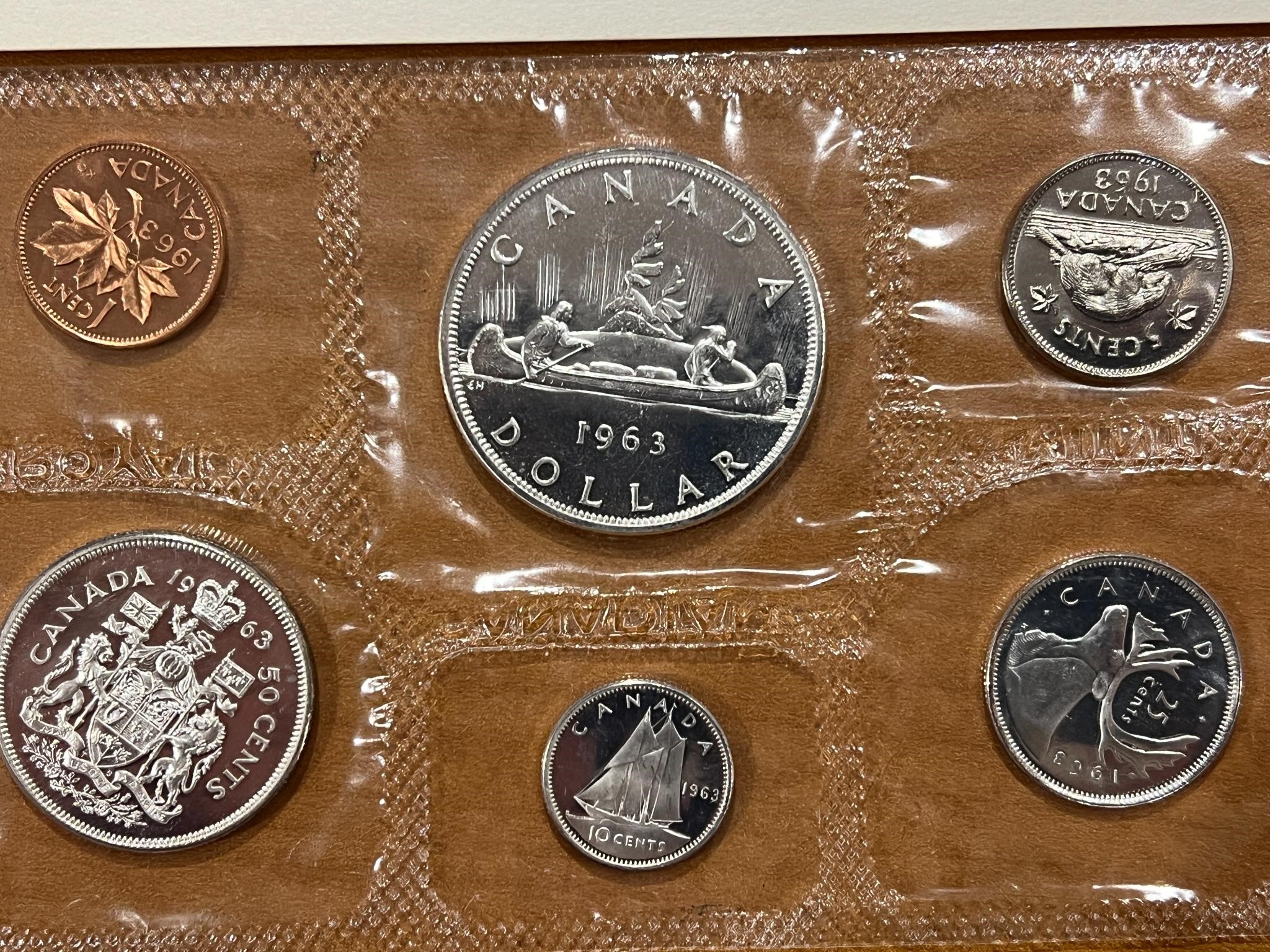 1963 Cdn Proof Like Silver Coin Set