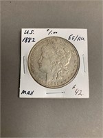US 1882 1 Dollar Coin EF/AU