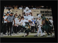 JA'TAVION SANDERS SIGNED 11X17 PHOTO COA