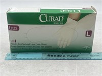NEW Curad Latex 100ct L Gloves