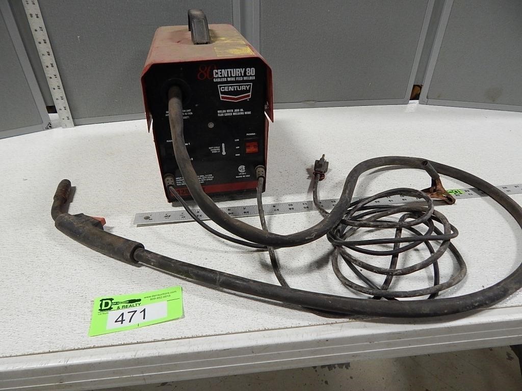 Century 80 gas-less wire feed welder