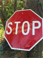 Old metal STOP sign