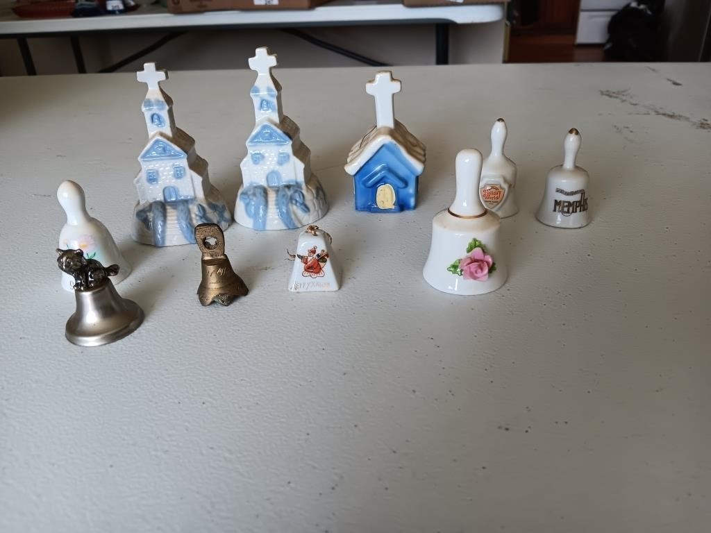 Bells.  Porcelain/Ceramic/Glass