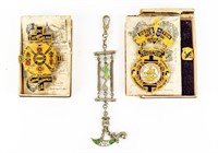 Lot Of 3 1890s Medals / Vintage Watch Holder