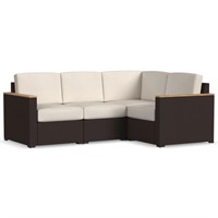 Homestyles 6800-40 4-Seat Sectional, Beige/Brown