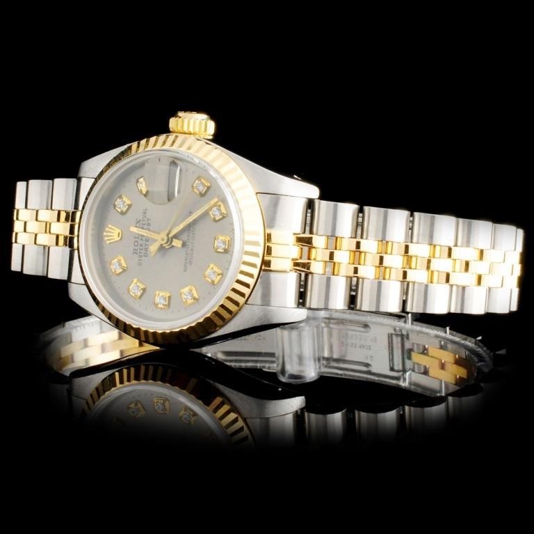 Diamond Ladies Rolex DateJust Watch