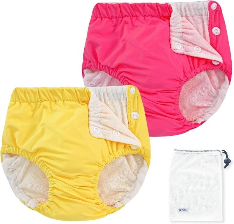 EZ Moms 2 Packs Baby Reusable Swim Diapers