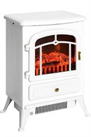 $139 Homcom 22” electric fireplace whiteb