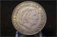 1959 2 1/2 gulden Silver Coin