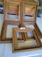 Lot of Five Rustic Wood Frames