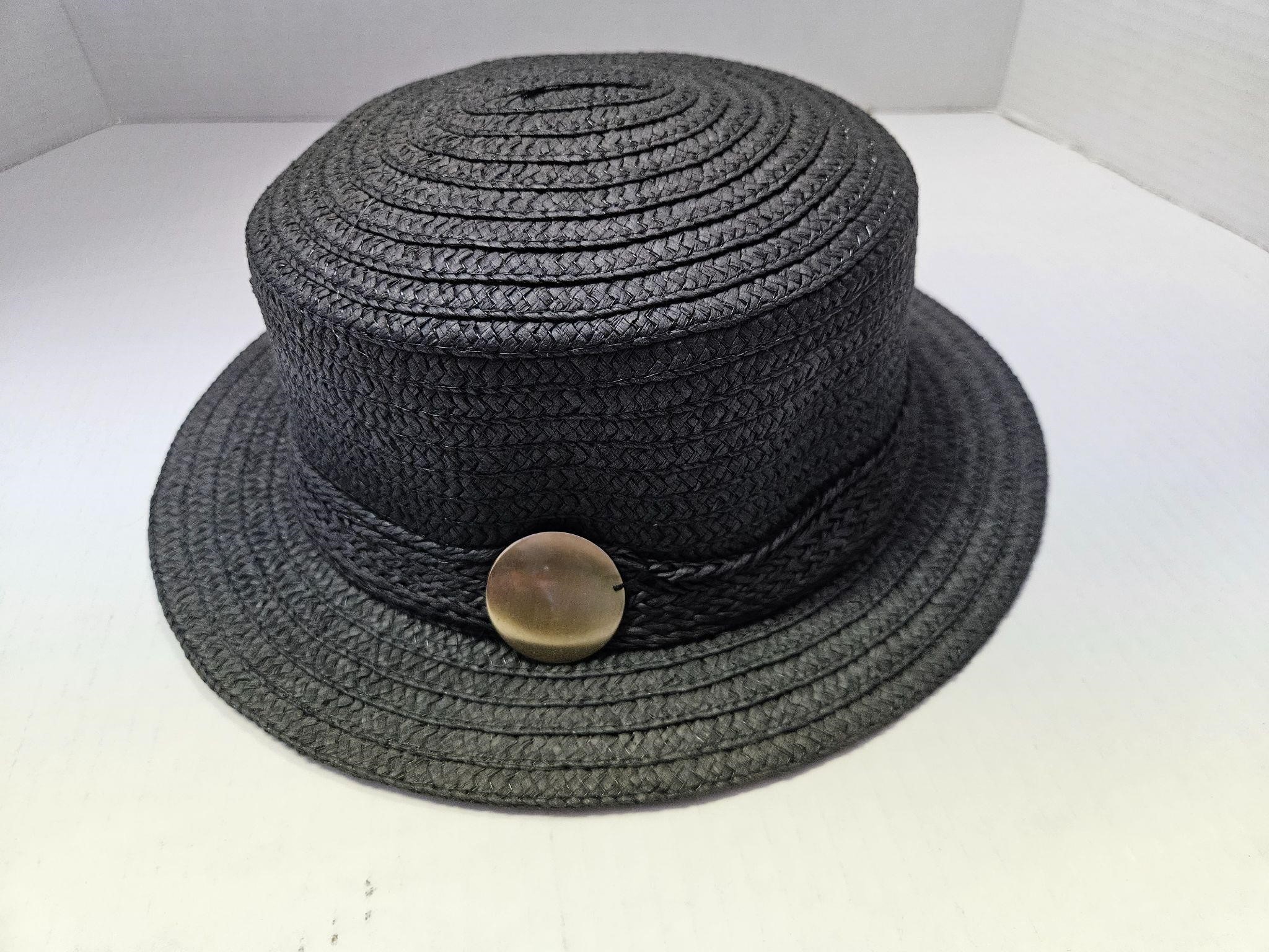 Black Straw Hat