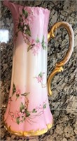 E - T & V FRANCE HANDPAINTED PITCHER (K144)