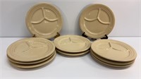 Inca Dinerware set of 10 divided plates