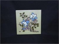 Hand Painted Ceramic Tile Wall Decor
