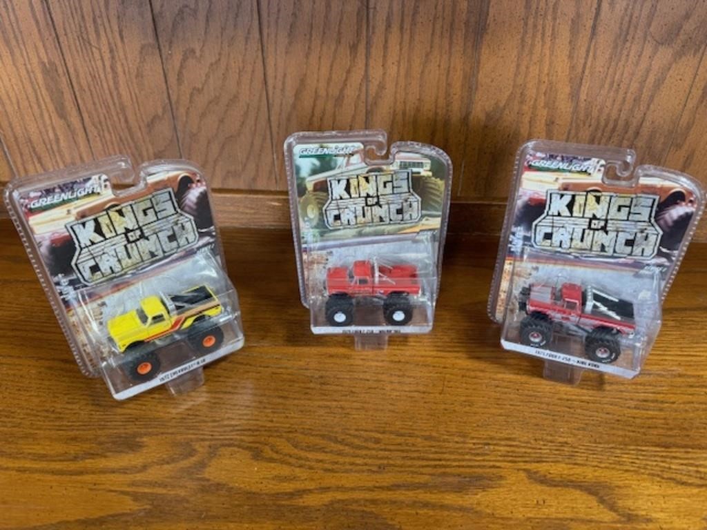 3 Greenlight Kings of Crunch Collectibles
