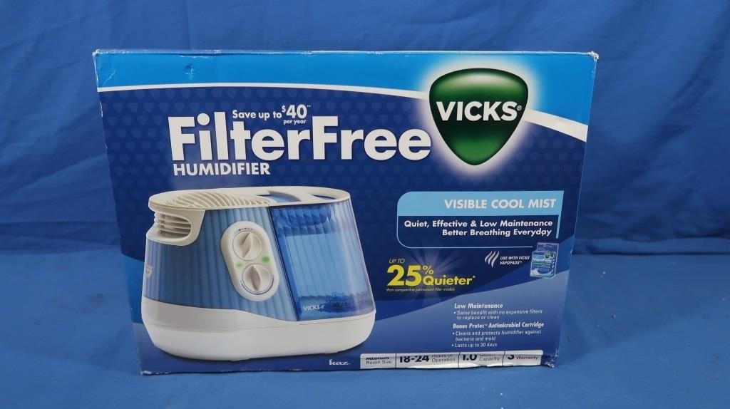 NIB Vicks Filter Free 1 Gal Humidifier