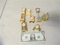 Lot of Xanadu Miniature Clocks - One Is In