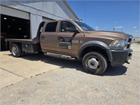 2014 RAM 5500 4x4 Cab & Chassis 11'x8' Flatbed