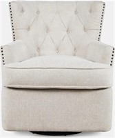 Alton Upholstered Swivel Chair C49-BG