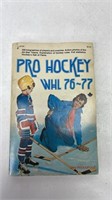 1976-77 Pro hockey WHL book