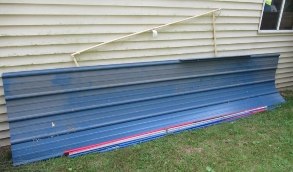 Metal roofing, PEX pipe, etc. Metal measures 165"