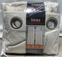 Sun Blk Total Blackout Curtains 2 Panels