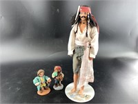 3 Sand art creations of "Pirates of the Caribbean"