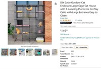 B2181 DIY Catio Outdoor Cat EnclosureLarge Cage