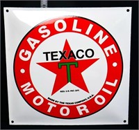 Porcelain 12x12 Texaco Gas sign