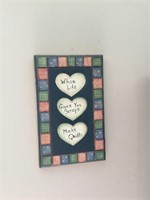 Wall plaque about quilts