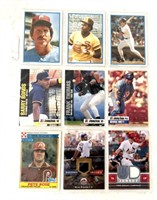 9 vintage unique baseball cards 80s, 90s, 2000s