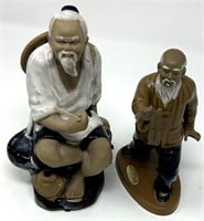 Pair of Chinese Mudmen Figurines - Set 7