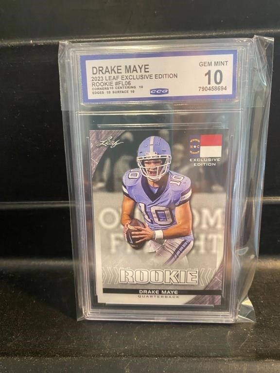 Drake Maye Rookie Graded Gem Mint 10