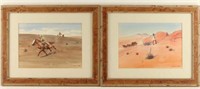 Lot of 4 Watercolors by Leonard H. Reedy