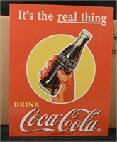it’s the Real Thing Coca-Cola Tin Sign
