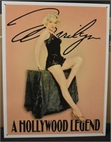 Marilyn Monroe A Hollywood Legend Tin Sign