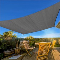 20'x26' Sun Shade Sails Canopy, Rectangle, Dark Gr