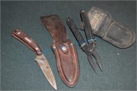 Old timer hunting knife & Gerber multi tool