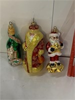 (3) Radko Christmas Tree Ornaments
