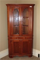 Cherry Corner Cupboard, Handcrafted by Norman
